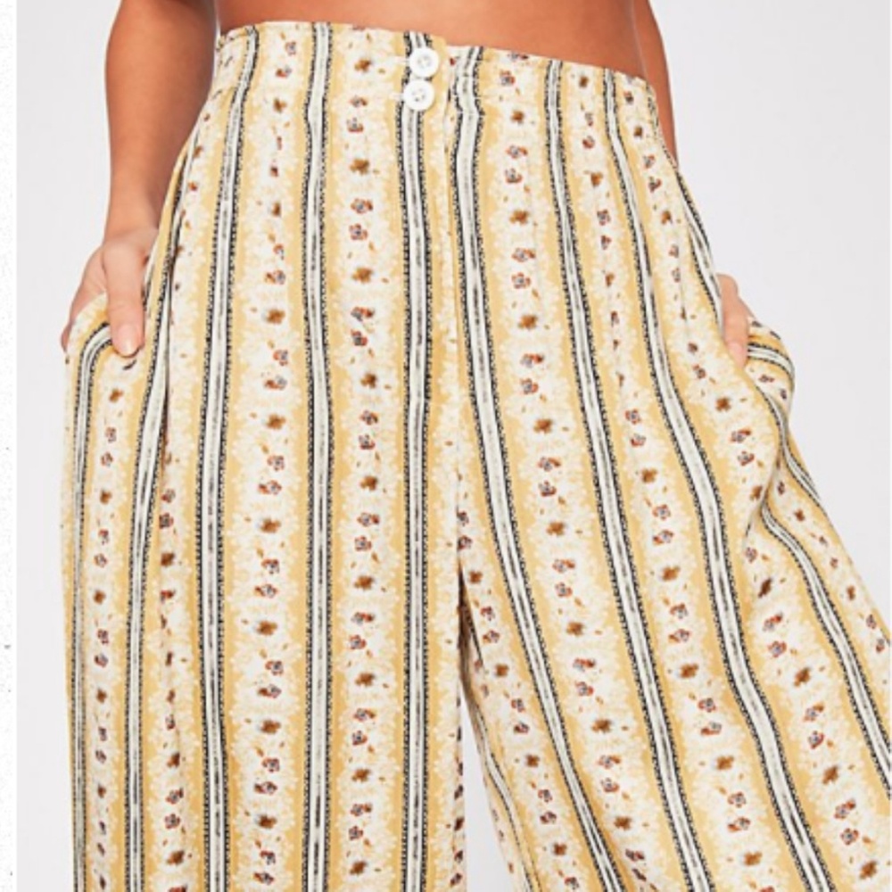 Free People Take Your Tie Off Wide Leg Pants NWT - Picture 3 of 7